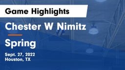 Chester W Nimitz  vs Spring  Game Highlights - Sept. 27, 2022
