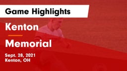 Kenton  vs Memorial  Game Highlights - Sept. 28, 2021