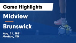 Midview  vs Brunswick  Game Highlights - Aug. 21, 2021