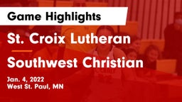 St. Croix Lutheran  vs Southwest Christian  Game Highlights - Jan. 4, 2022