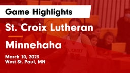 St. Croix Lutheran  vs Minnehaha Game Highlights - March 10, 2023
