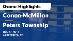 Canon-McMillan  vs Peters Township  Game Highlights - Oct. 17, 2019