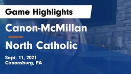 Canon-McMillan  vs North Catholic Game Highlights - Sept. 11, 2021