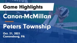 Canon-McMillan  vs Peters Township  Game Highlights - Oct. 21, 2021