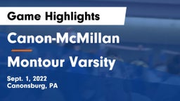 Canon-McMillan  vs Montour Varsity Game Highlights - Sept. 1, 2022