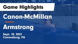 Canon-McMillan  vs Armstrong  Game Highlights - Sept. 10, 2022