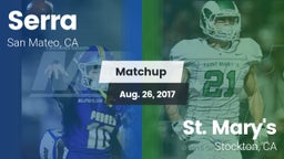 Matchup: Serra  vs. St. Mary's  2017