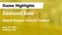 Zeeland East  vs Grand Rapids Catholic Central  Game Highlights - Aug. 24, 2021