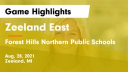 Zeeland East  vs Forest Hills Northern Public Schools Game Highlights - Aug. 28, 2021
