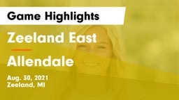 Zeeland East  vs Allendale Game Highlights - Aug. 30, 2021