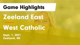 Zeeland East  vs West Catholic  Game Highlights - Sept. 1, 2021