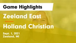 Zeeland East  vs Holland Christian Game Highlights - Sept. 1, 2021