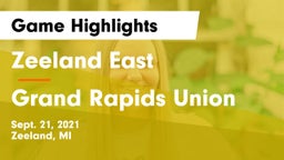 Zeeland East  vs Grand Rapids Union Game Highlights - Sept. 21, 2021