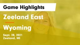 Zeeland East  vs Wyoming  Game Highlights - Sept. 28, 2021