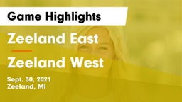 Zeeland East  vs Zeeland West  Game Highlights - Sept. 30, 2021