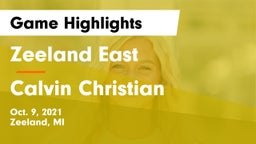 Zeeland East  vs Calvin Christian Game Highlights - Oct. 9, 2021