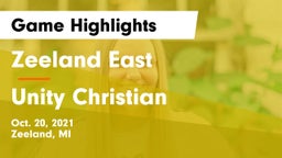 Zeeland East  vs Unity Christian Game Highlights - Oct. 20, 2021