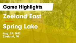 Zeeland East  vs Spring Lake  Game Highlights - Aug. 29, 2022