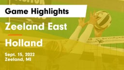 Zeeland East  vs Holland  Game Highlights - Sept. 15, 2022