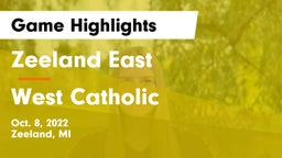 Zeeland East  vs West Catholic Game Highlights - Oct. 8, 2022