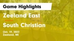 Zeeland East  vs South Christian  Game Highlights - Oct. 19, 2022