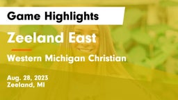 Zeeland East  vs Western Michigan Christian  Game Highlights - Aug. 28, 2023