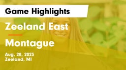 Zeeland East  vs Montague  Game Highlights - Aug. 28, 2023