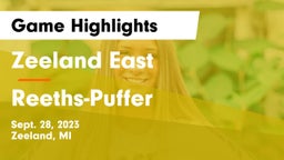Zeeland East  vs Reeths-Puffer  Game Highlights - Sept. 28, 2023