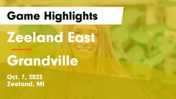 Zeeland East  vs Grandville  Game Highlights - Oct. 7, 2023