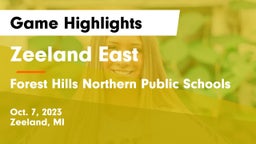 Zeeland East  vs Forest Hills Northern Public Schools Game Highlights - Oct. 7, 2023