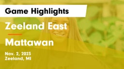 Zeeland East  vs Mattawan Game Highlights - Nov. 2, 2023