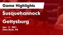 Susquehannock  vs Gettysburg  Game Highlights - Jan. 11, 2021