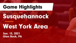 Susquehannock  vs West York Area  Game Highlights - Jan. 13, 2021