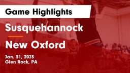 Susquehannock  vs New Oxford Game Highlights - Jan. 31, 2023