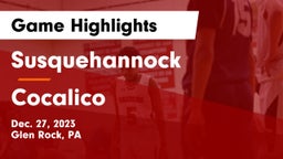 Susquehannock  vs Cocalico  Game Highlights - Dec. 27, 2023