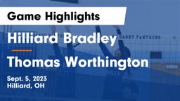 Hilliard Bradley  vs Thomas Worthington  Game Highlights - Sept. 5, 2023