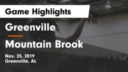 Greenville  vs Mountain Brook  Game Highlights - Nov. 25, 2019