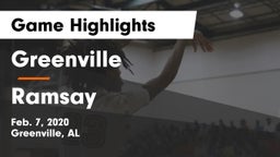 Greenville  vs Ramsay  Game Highlights - Feb. 7, 2020