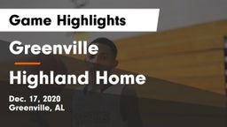 Greenville  vs Highland Home  Game Highlights - Dec. 17, 2020