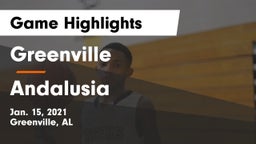 Greenville  vs Andalusia  Game Highlights - Jan. 15, 2021