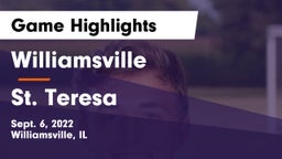 Williamsville  vs St. Teresa  Game Highlights - Sept. 6, 2022