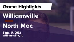 Williamsville  vs North Mac  Game Highlights - Sept. 17, 2022