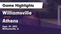 Williamsville  vs Athens  Game Highlights - Sept. 29, 2022