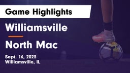 Williamsville  vs North Mac  Game Highlights - Sept. 16, 2023