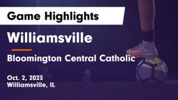 Williamsville  vs Bloomington Central Catholic Game Highlights - Oct. 2, 2023