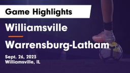 Williamsville  vs Warrensburg-Latham Game Highlights - Sept. 26, 2023