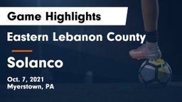 Eastern Lebanon County  vs Solanco Game Highlights - Oct. 7, 2021
