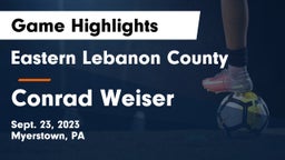Eastern Lebanon County  vs Conrad Weiser  Game Highlights - Sept. 23, 2023