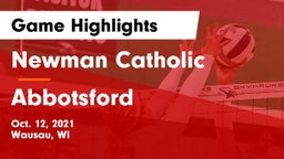 Newman Catholic  vs Abbotsford  Game Highlights - Oct. 12, 2021