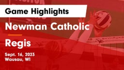 Newman Catholic  vs Regis  Game Highlights - Sept. 16, 2023